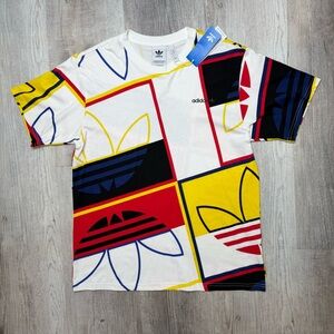 Adidas Originals Logo Play Trefoil Tee Shirt men’s size L Large Sold Out Cotton